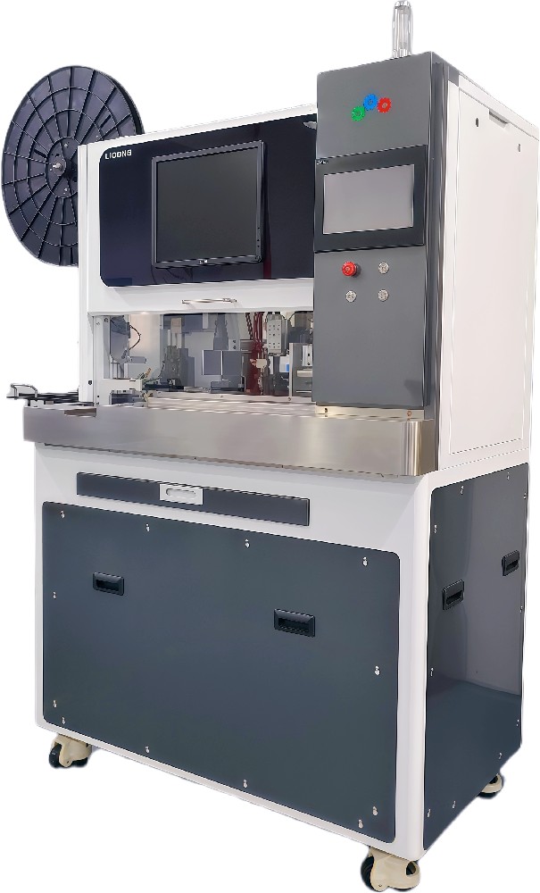 Double-wear mini waterproof plug stripping and punching all-in-one machine